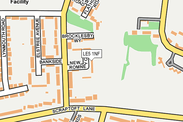 LE5 1NF map - OS OpenMap – Local (Ordnance Survey)