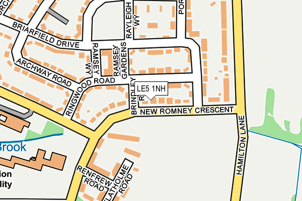 LE5 1NH map - OS OpenMap – Local (Ordnance Survey)