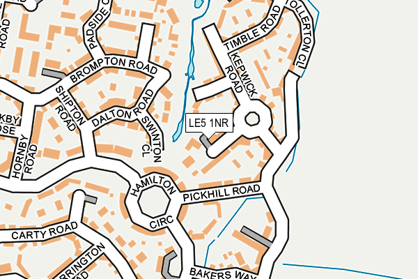 LE5 1NR map - OS OpenMap – Local (Ordnance Survey)