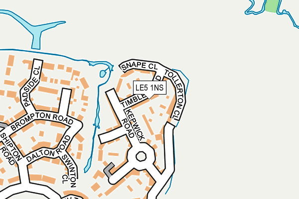 LE5 1NS map - OS OpenMap – Local (Ordnance Survey)