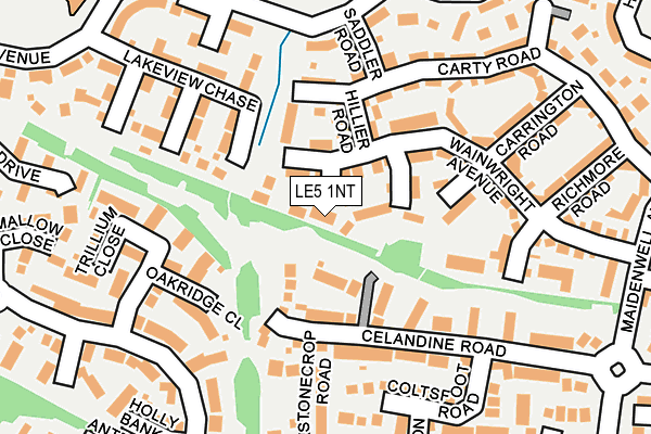 LE5 1NT map - OS OpenMap – Local (Ordnance Survey)