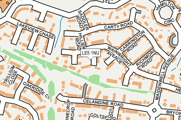 LE5 1NU map - OS OpenMap – Local (Ordnance Survey)