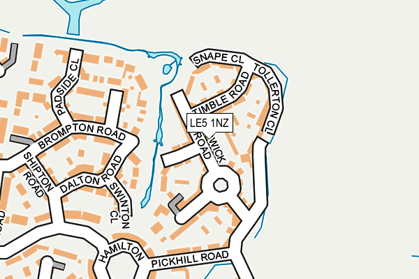 LE5 1NZ map - OS OpenMap – Local (Ordnance Survey)