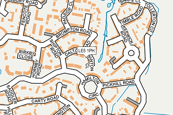 LE5 1PH map - OS OpenMap – Local (Ordnance Survey)