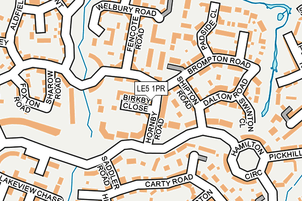 LE5 1PR map - OS OpenMap – Local (Ordnance Survey)