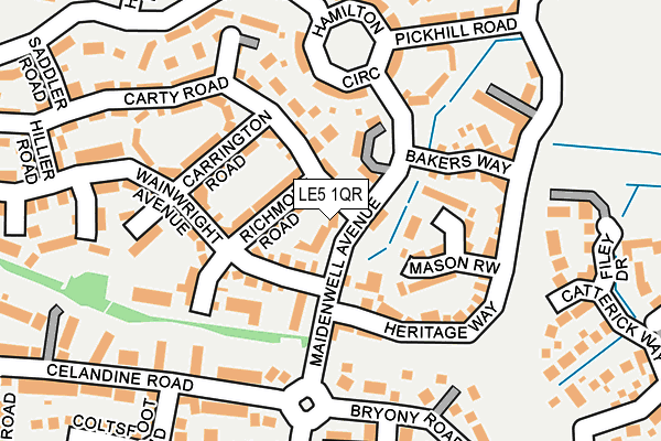 LE5 1QR map - OS OpenMap – Local (Ordnance Survey)