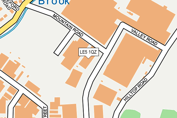 LE5 1QZ map - OS OpenMap – Local (Ordnance Survey)