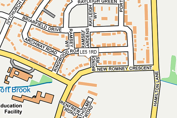 LE5 1RD map - OS OpenMap – Local (Ordnance Survey)