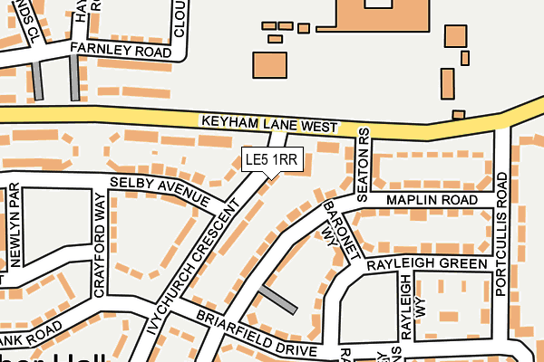 LE5 1RR map - OS OpenMap – Local (Ordnance Survey)