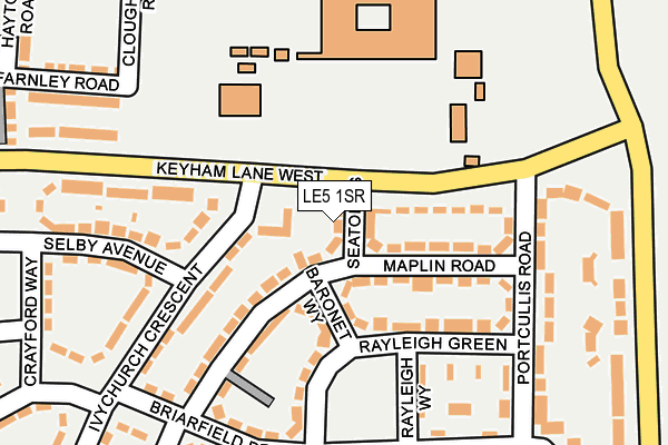 LE5 1SR map - OS OpenMap – Local (Ordnance Survey)