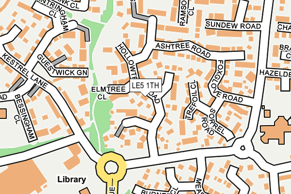 LE5 1TH map - OS OpenMap – Local (Ordnance Survey)