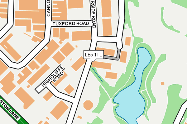 LE5 1TL map - OS OpenMap – Local (Ordnance Survey)