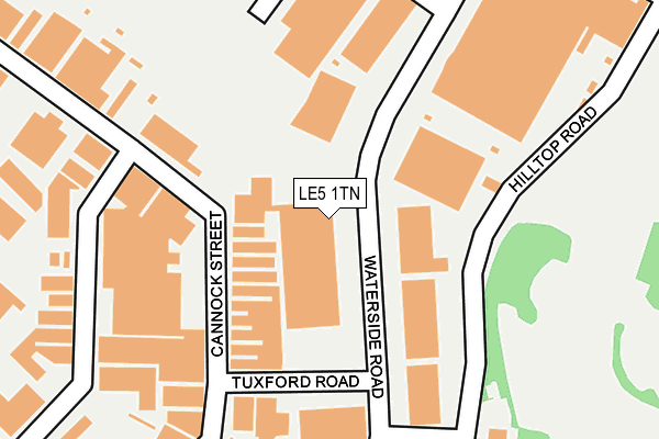 LE5 1TN map - OS OpenMap – Local (Ordnance Survey)