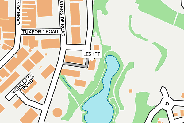 LE5 1TT map - OS OpenMap – Local (Ordnance Survey)