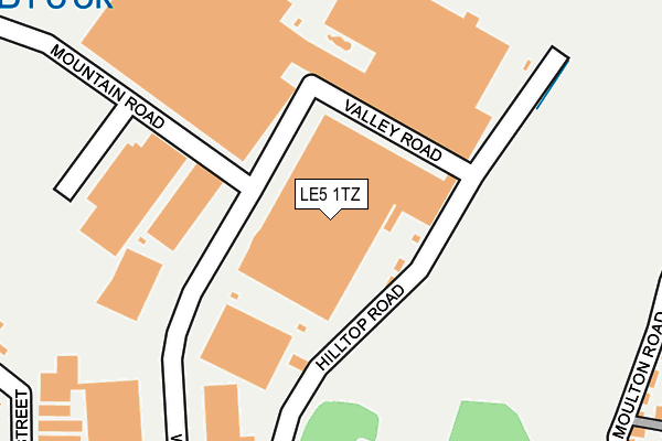 LE5 1TZ map - OS OpenMap – Local (Ordnance Survey)