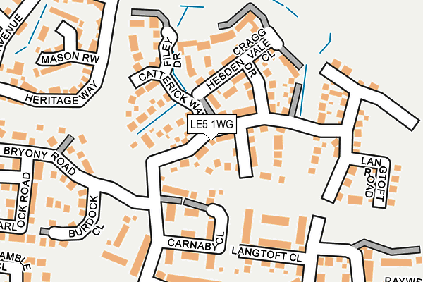 LE5 1WG map - OS OpenMap – Local (Ordnance Survey)