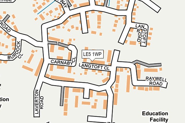 LE5 1WP map - OS OpenMap – Local (Ordnance Survey)