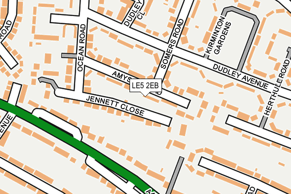 LE5 2EB map - OS OpenMap – Local (Ordnance Survey)