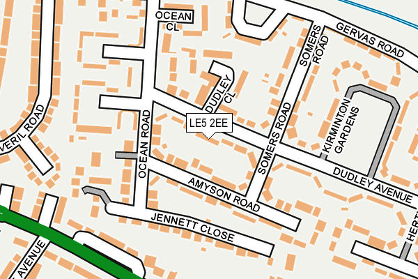 LE5 2EE map - OS OpenMap – Local (Ordnance Survey)