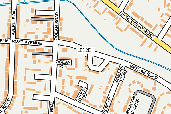 LE5 2EH map - OS OpenMap – Local (Ordnance Survey)