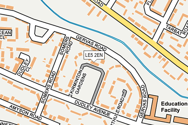 LE5 2EN map - OS OpenMap – Local (Ordnance Survey)