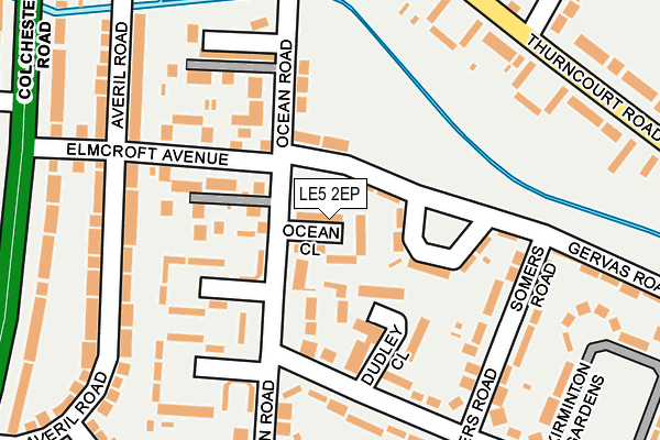 LE5 2EP map - OS OpenMap – Local (Ordnance Survey)