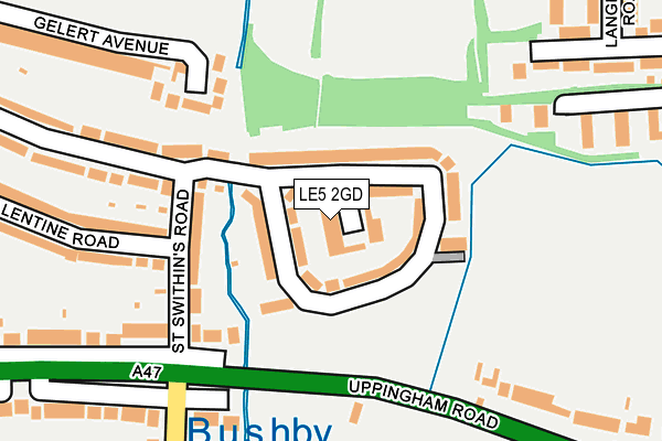 LE5 2GD map - OS OpenMap – Local (Ordnance Survey)