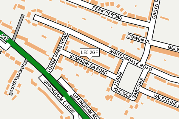 LE5 2GF map - OS OpenMap – Local (Ordnance Survey)