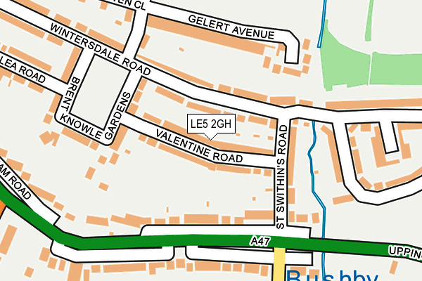 LE5 2GH map - OS OpenMap – Local (Ordnance Survey)