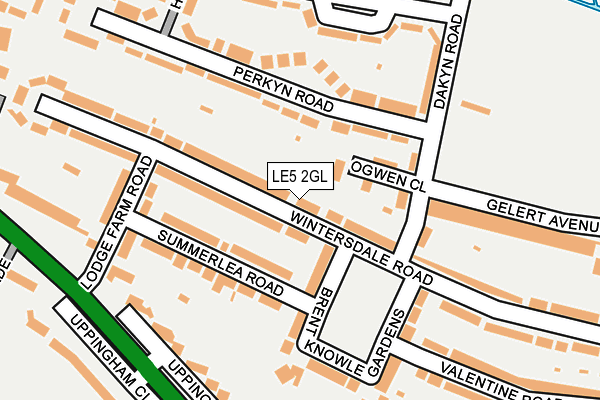 LE5 2GL map - OS OpenMap – Local (Ordnance Survey)