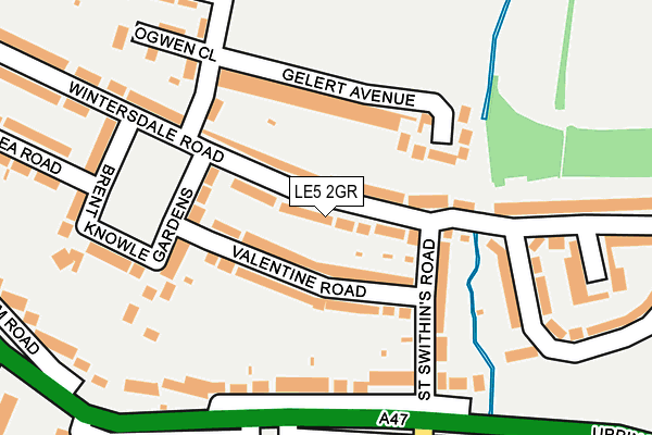 LE5 2GR map - OS OpenMap – Local (Ordnance Survey)