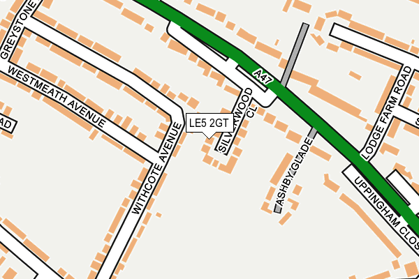 LE5 2GT map - OS OpenMap – Local (Ordnance Survey)