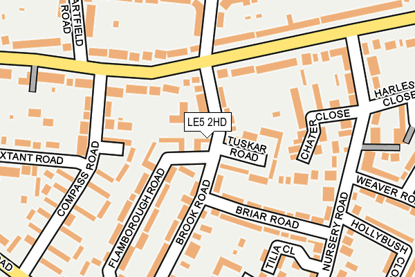 LE5 2HD map - OS OpenMap – Local (Ordnance Survey)