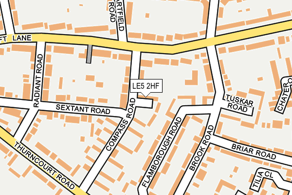 LE5 2HF map - OS OpenMap – Local (Ordnance Survey)