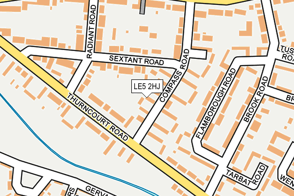 LE5 2HJ map - OS OpenMap – Local (Ordnance Survey)