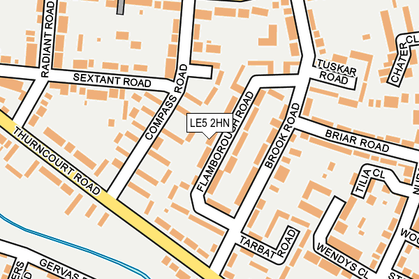 LE5 2HN map - OS OpenMap – Local (Ordnance Survey)