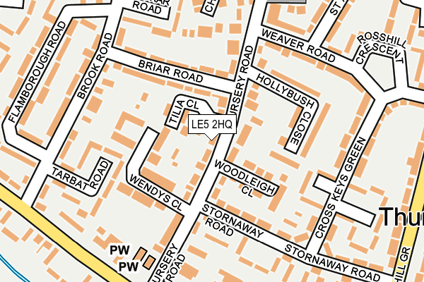 LE5 2HQ map - OS OpenMap – Local (Ordnance Survey)