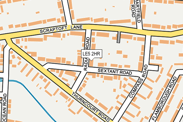 LE5 2HR map - OS OpenMap – Local (Ordnance Survey)