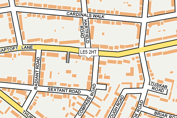 LE5 2HT map - OS OpenMap – Local (Ordnance Survey)