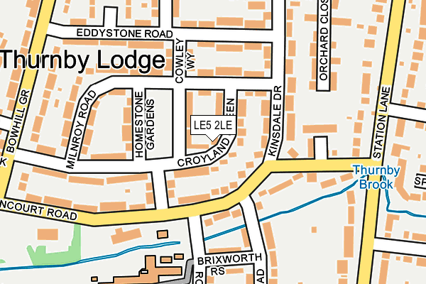 LE5 2LE map - OS OpenMap – Local (Ordnance Survey)