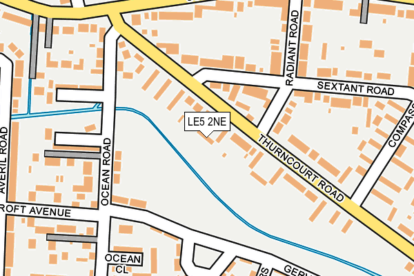 LE5 2NE map - OS OpenMap – Local (Ordnance Survey)