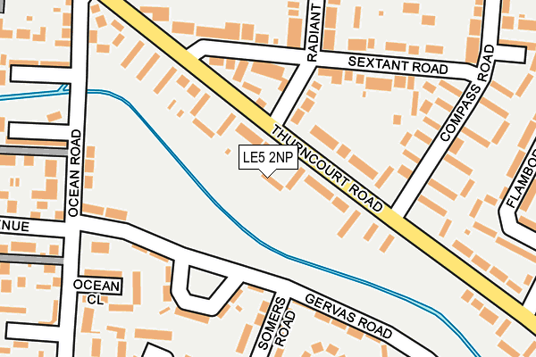 LE5 2NP map - OS OpenMap – Local (Ordnance Survey)