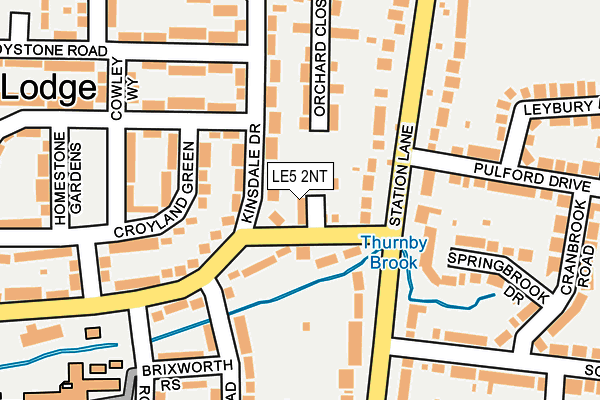 LE5 2NT map - OS OpenMap – Local (Ordnance Survey)