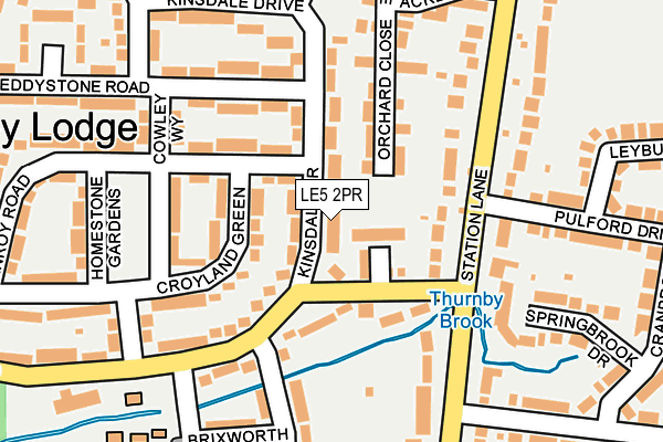 LE5 2PR map - OS OpenMap – Local (Ordnance Survey)