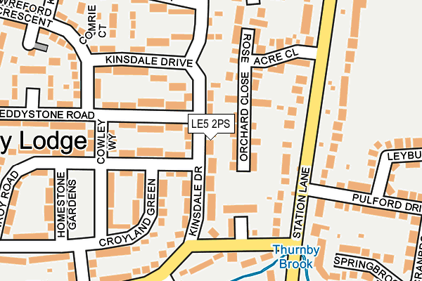 LE5 2PS map - OS OpenMap – Local (Ordnance Survey)