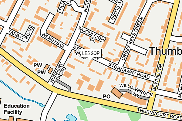 LE5 2QP map - OS OpenMap – Local (Ordnance Survey)