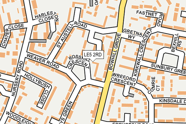 LE5 2RD map - OS OpenMap – Local (Ordnance Survey)