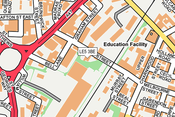 LE5 3BE map - OS OpenMap – Local (Ordnance Survey)