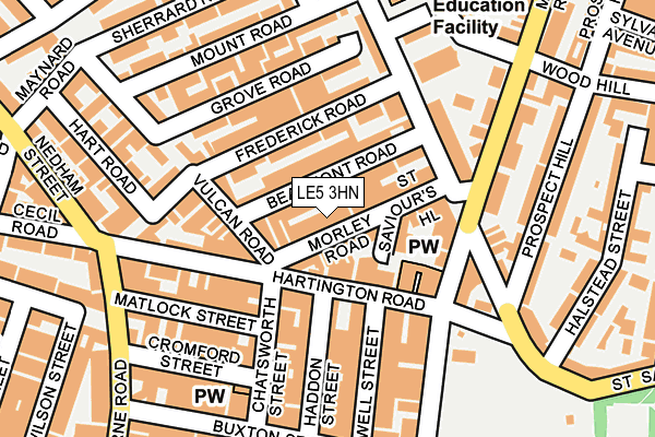 LE5 3HN map - OS OpenMap – Local (Ordnance Survey)