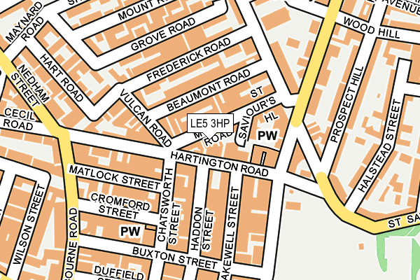 LE5 3HP map - OS OpenMap – Local (Ordnance Survey)